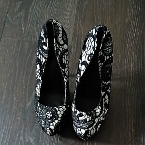 Charlotte Russe Black and White Heels